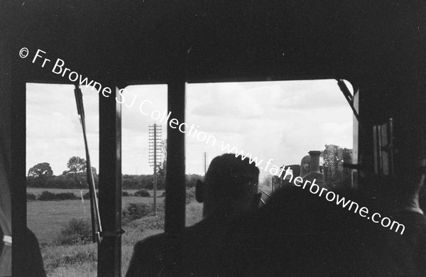 DIESEL TRAIN VIEW THROUGH WIND SCREEN